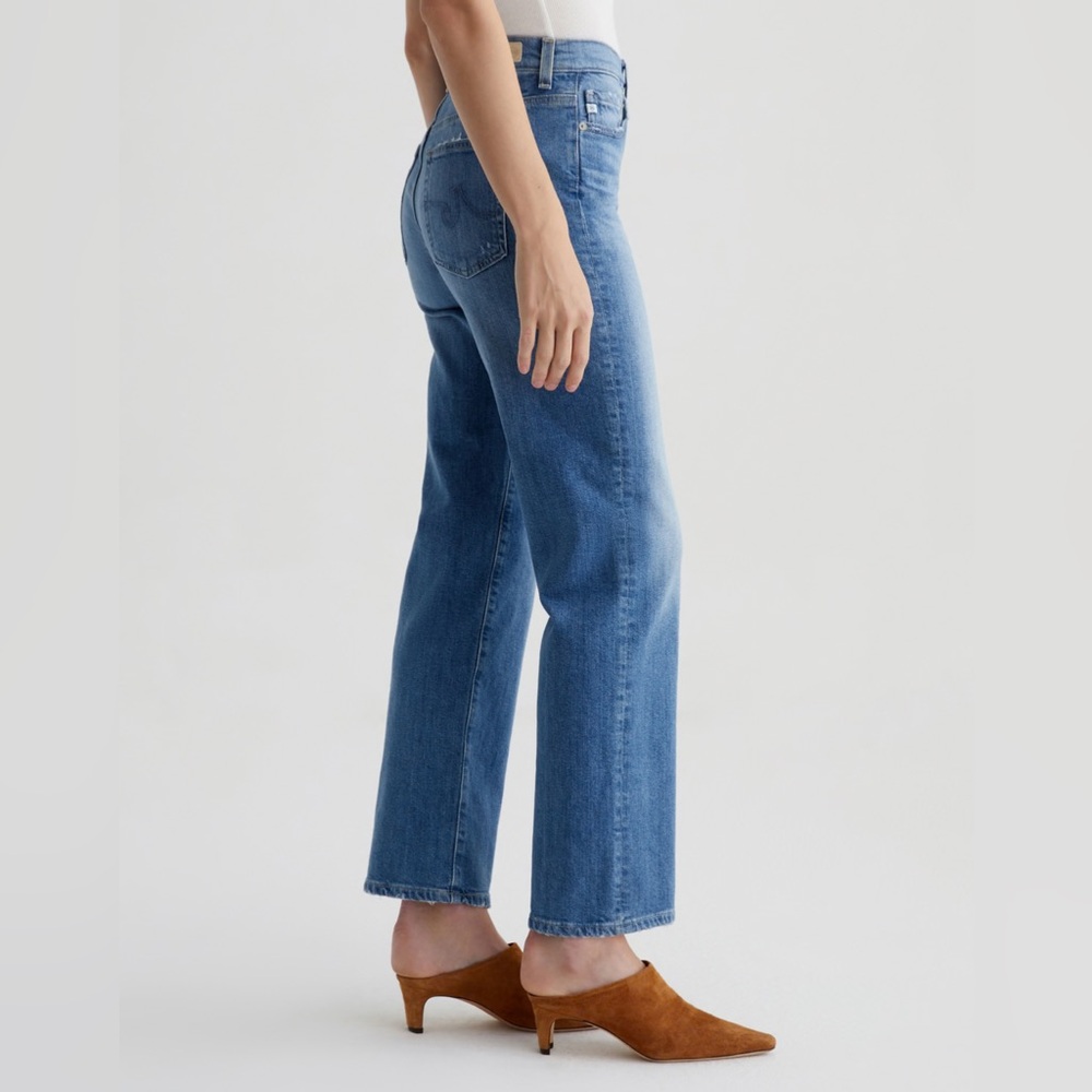 AG Jeans Brinley Mid-Rise Straight - Iris - Picture 6 of 8